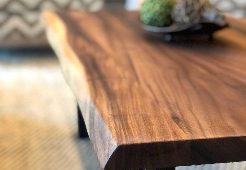 Wood slab live edge bar table in Coquitlam BC